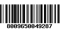 Código de Barras 8009650049287