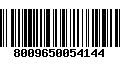 Código de Barras 8009650054144