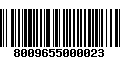 Código de Barras 8009655000023