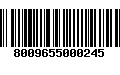 Código de Barras 8009655000245