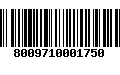 Código de Barras 8009710001750