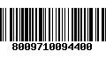 Código de Barras 8009710094400