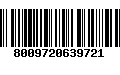 Código de Barras 8009720639721