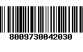 Código de Barras 8009730042030