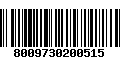 Código de Barras 8009730200515