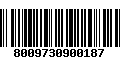 Código de Barras 8009730900187