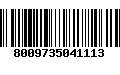 Código de Barras 8009735041113