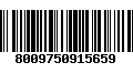 Código de Barras 8009750915659