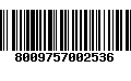 Código de Barras 8009757002536