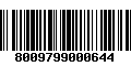 Código de Barras 8009799000644