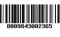 Código de Barras 8009843002365