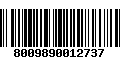 Código de Barras 8009890012737