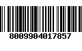 Código de Barras 8009904017857