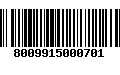 Código de Barras 8009915000701