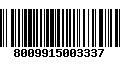 Código de Barras 8009915003337