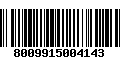 Código de Barras 8009915004143