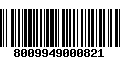 Código de Barras 8009949000821