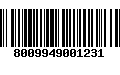 Código de Barras 8009949001231