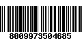 Código de Barras 8009973504685