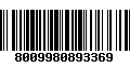 Código de Barras 8009980893369