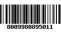 Código de Barras 8009980895011