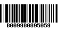 Código de Barras 8009980895059