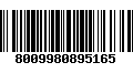 Código de Barras 8009980895165