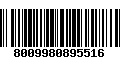 Código de Barras 8009980895516