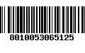 Código de Barras 8010053065125