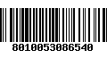 Código de Barras 8010053086540