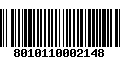 Código de Barras 8010110002148