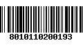 Código de Barras 8010110200193