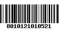 Código de Barras 8010121010521