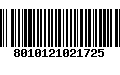 Código de Barras 8010121021725