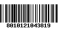 Código de Barras 8010121043819