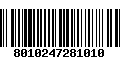 Código de Barras 8010247281010