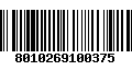 Código de Barras 8010269100375