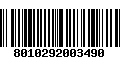 Código de Barras 8010292003490