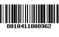 Código de Barras 8010411008962