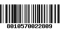 Código de Barras 8010570022809