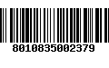 Código de Barras 8010835002379