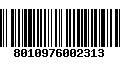 Código de Barras 8010976002313