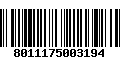 Código de Barras 8011175003194