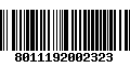 Código de Barras 8011192002323