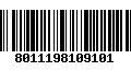 Código de Barras 8011198109101