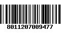 Código de Barras 8011207009477