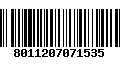 Código de Barras 8011207071535