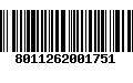 Código de Barras 8011262001751