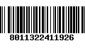 Código de Barras 8011322411926