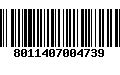 Código de Barras 8011407004739